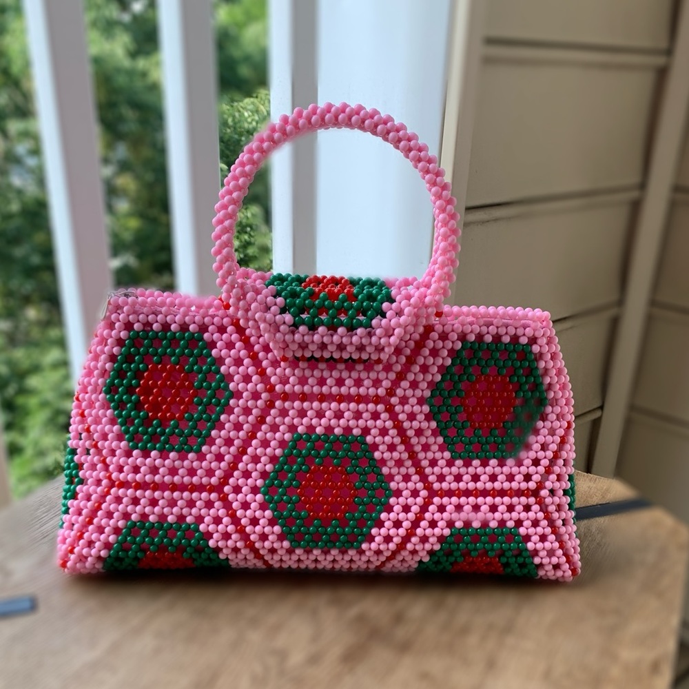 SHEBBAH HANDMADE BEADED HANDBAG - Picture 7 of 7